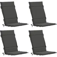 vidaXL Kussen voor stoel met hoge rug GEMERT 4 st 100% Polyester