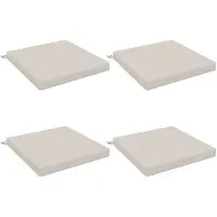 vidaXL Zitkussens SOEST 4 st 100% Polyester Wit 60 x 60 x 7 cm