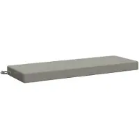 vidaXL Bankkussen SOEST 100% Polyester Grijs 120 x 40 x 8 cm