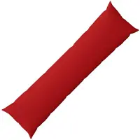 vidaXL Kussensloop HEERLEN Rood 40 x 145 cm Stof
