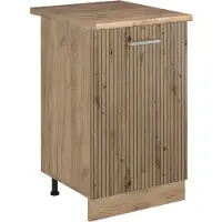 Vicco Keukenonderkast R-Line Artisanaal eiken/Goudkleurig Eiken 50 cm goudkleurig eiken werkblad, Model 70308