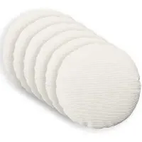 vidaXL Kussensloop 6 st HEERLEN Crèmekleurig Ø 60 cm corduroy