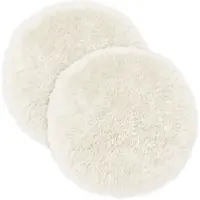 vidaXL Kussen 2 st HEERLEN Wit Ø 50 cm PV Fleece