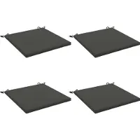 vidaXL Zitkussens SOEST 4 st 100% Polyester Antraciet 70 x 70 x 3 cm