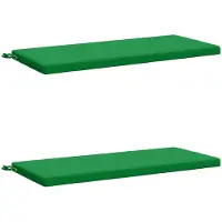 vidaXL Bankkussens SOEST 2 st 100% Polyester Groen 110 x 50 x 5 cm