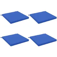 vidaXL Zitkussens SOEST 4 st 100% Polyester Koninklijk Blauw