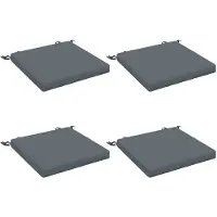 vidaXL Zitkussens SOEST 4 st 100% Polyester Blauw 45 x 45 x 5 cm