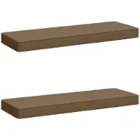 vidaXL 2-delige Bankkussens VUGHT 2 st 100% Polyester Taupe