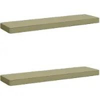 vidaXL 2-delige Bankkussens VUGHT 2 st 100% Polyester Lichtgroen