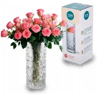 Altom Design Glazen Vaas Bloemen 20 cm - Stijlvolle Decoratie