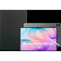 Samsung Galaxy Tab S12 Ultra 14,6 inch 1TB Wifi + 5G Grijs + BlueBuilt Book Case Zwart