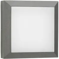Albert Vierkante wandlamp buiten Parel 32cm
