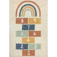 Mats & Joy Hink Stap Sprong kinderkamer vloerkleed - katoen - 120 x 180 cm
