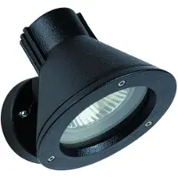 ALBERT LEUCHTEN Wandspot 643S, zwart, IP54, E27, aluminium, draaibaar WANDSTRAHLER, dimbaar, zwart, Aluminium, Modern, buitenlamp