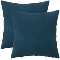 vidaXL Kussen met kussen HEERLEN 2 st Blauw fluweel