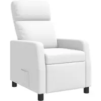 vidaXL Recliner Wit Kunstleer