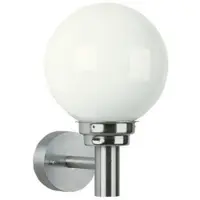 ALBERT LEUCHTEN Wandlamp buiten AWL, dimbaar, alu / grijs / zink, Roestvrij staal