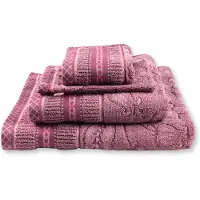 Pip studio Jasmin Jacquard Handdoek Licht roze 55x100 cm