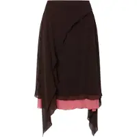 Trendyol TRENDYOLMİLLA Dames Meerkleurig Colorblock Midi Rokken