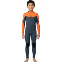 Mystic Star 3/2 Mm Fl Junior Wetsuit Met Lange Mouwen En Rugrits