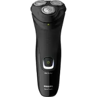 Philips 1000-serie S1223/41, Scheerapparaat met roterende scheerkop, Zwart, SH30, Batterij, Nikkel-metaalhydride (NiMH), 40 minuten