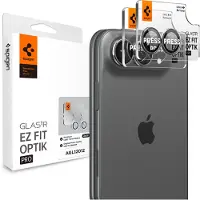 Spigen Optik Pro EZ Fit Lens Protector 2-pack voor de Apple iPhone Duo - White