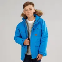 Trespass Jongens Upsider Geïsoleerde Waterdichte Parka Blauw