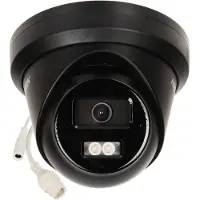 Hikvision DS-2CD2383G2-LI2U Zwart, 8MP Turret, Smart Hybrid Light, AcuSense, PoE, micro SD slot, Microfoon