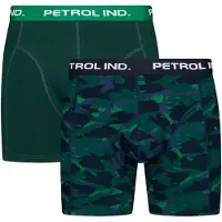 Petrol Industries Heren Boxershorts groen, Bedrukt