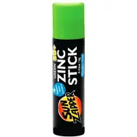 Sun Zapper Zink Stick - Zonnebrandcrème - Groen -Waterbestendig - SPF 50+