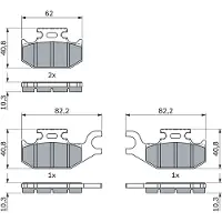 Bosch 0 986 424 293 Remblokken
