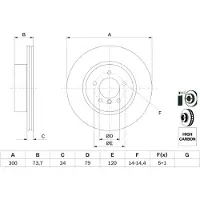 Bosch 0 986 479 216 Remschijf