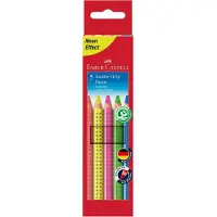Faber-Castell fc-110994 kleurpotlood jumbo grip etui 5 kleuren
