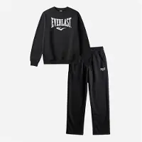 Everlast Heren logo crewneck en joggers set - Black Beauty