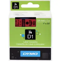 Dymo Tape 53717 (S0720970) Zwart op rood (24 mm)