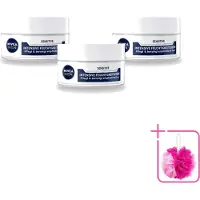 Nivea 3 x Men – Gezichtscrème – Sensitive Intensive – 50 ml - Bulkverpakking - Gevoelige huid - Douchemop - Gezichtscreme