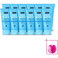 Sence 12 x - Alle Huidtypes - Gezichtsscrub - Exfoliërend - 150 ml - Bulkverpakking - Gezichtsscrub - Douchemop - Exfoliëren