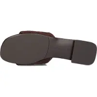 Stefano lauran Dames Slippers L24073 - Bruin - Maat 38