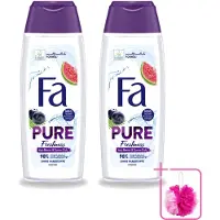 Fa 2 x - Douchegel - Pure Freshness - Acai & Guave - Verfrissend & Verzorgend - 250 ml - Bulkverpakking - Douchegel - Douchemop - Acai
