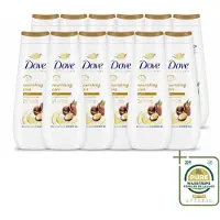 Dove 12 x Douchecrème - Nourishing Care - Arganolie - 400 ml - Wasstrips - Douchegel - Hydraterend - Voedend - Droge Huid - Arganolie