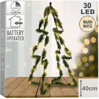 Northio Kerstboom met verlichting | 40 x 25 cm