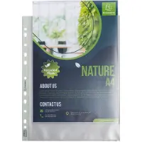 Exacompta 10x Zakje met 50 geperforeerde showtassen in gerecycled PP Forever 9/100e - A4 Maxi - Doorschijnend - 5995E