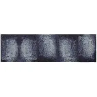 vidaXL Keuken Tapijt Blauwe Schaduw 180 x 60 cm 100% Polyamide Wasbaar