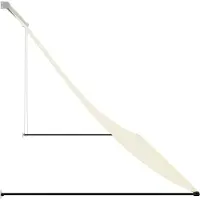 vidaXL Luifel uittrekbaar 300x150 cm stof en staal crèmekleurig