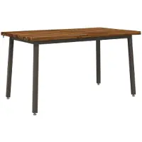 vidaXL Eettafel met levendige rand 140 x 80 x 75 cm