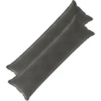 vidaXL Kussen met kussen HOUTEN 2 st Donkergrijs fluweel