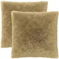 vidaXL Kussen 2 st HEERLEN Lichtgrijs 70 x 70 cm PV Fleece