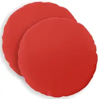 vidaXL Kussensloop 2 st HEERLEN Rood Diam. 30 cm Polyester