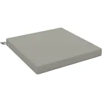 vidaXL Zitkussens SOEST 100% Polyester Grijs 70 x 70 x 7 cm