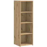 vidaXL Highboard Artisanaal eiken 40 x 41 x 124 cm Bewerkt hout